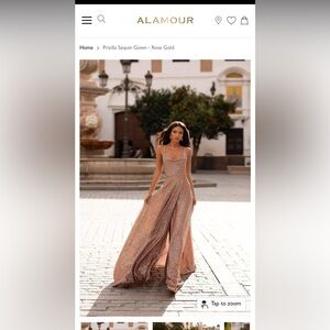 Gold formal dress - Alamour